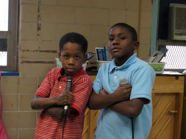 Teacher in Palestine employs drone tones in a chilling video for instruction of school youth using...